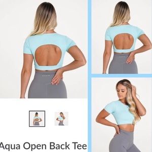 NVGTN open back tees size small bundle NWT qty 2
